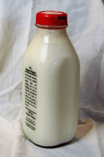 A milk bottle